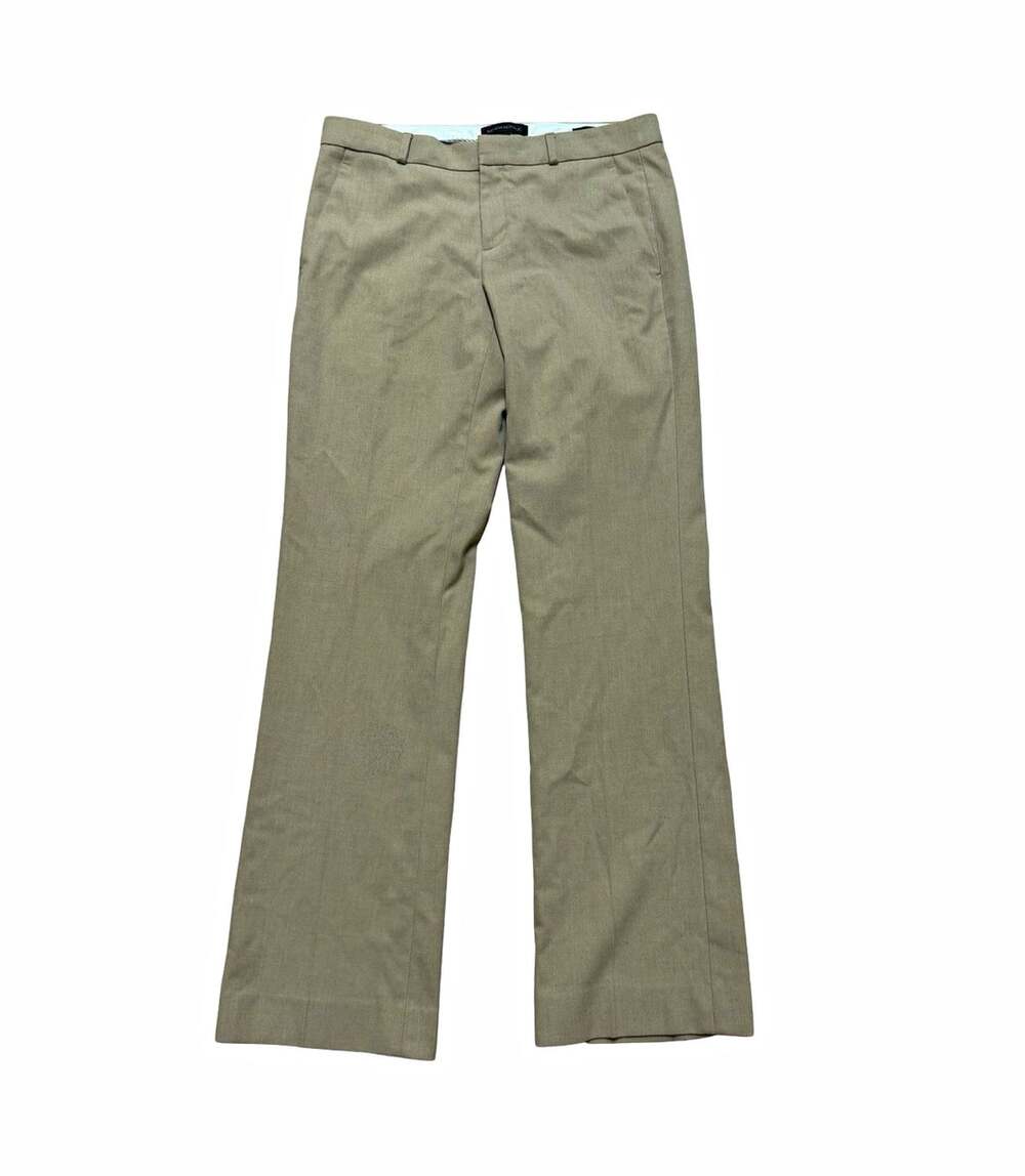 Banana Republic Beige Straight Leg Dress Pants Stretch Pockets Twill 30"